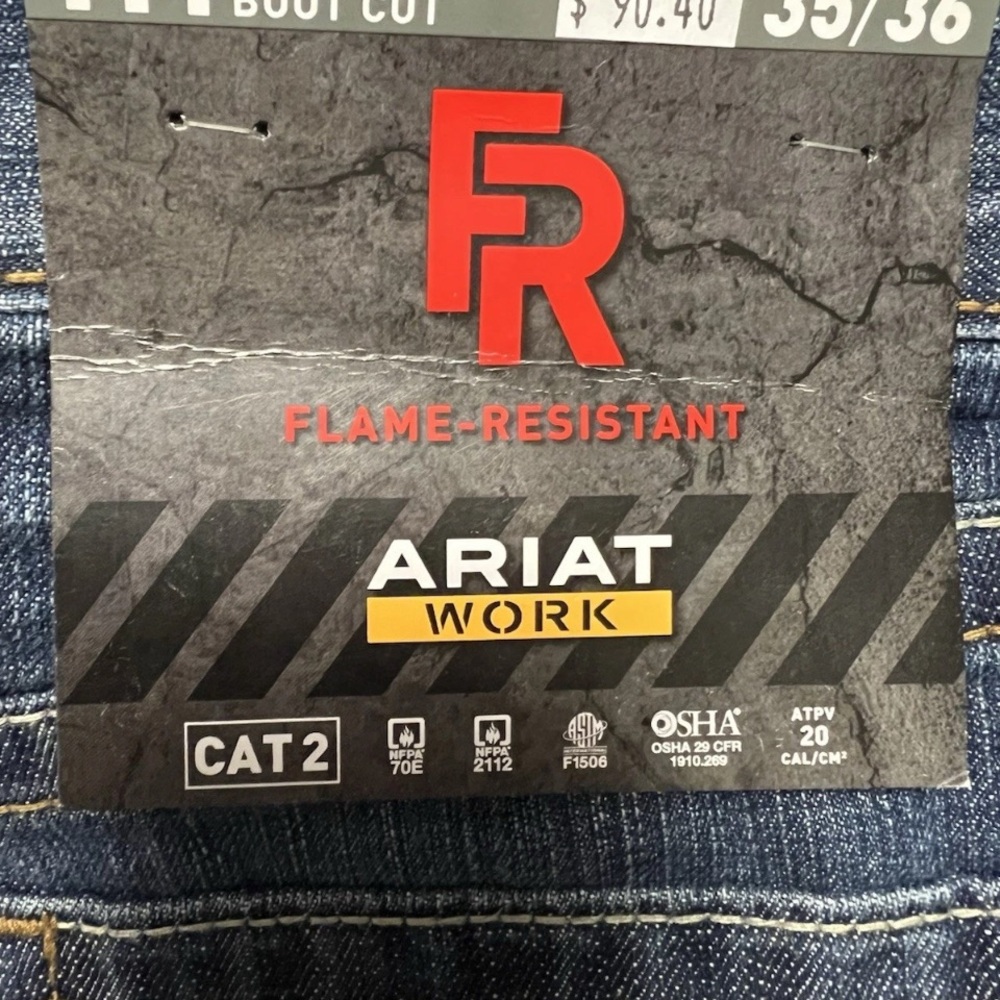 NWT 35x36 Arita Mens M4 FR Low Rise Bootcut Jean - Picture 5 of 6